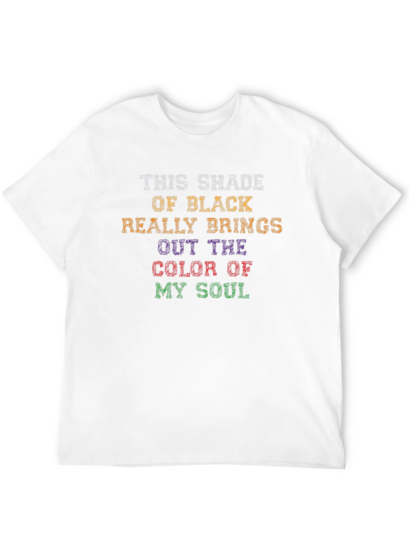 Humorous Color of My Soul Black T-Shirt