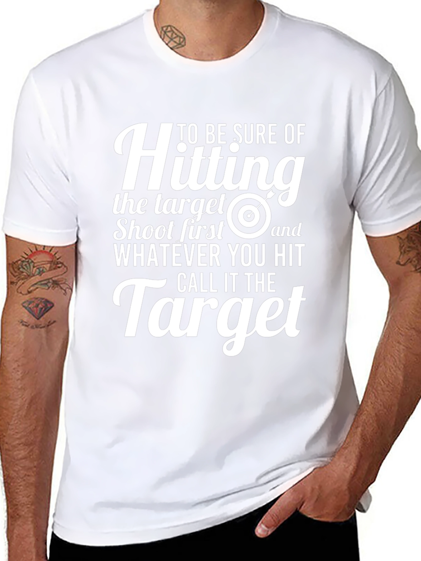 Funny Target T-Shirt: Shoot First Call It The Target