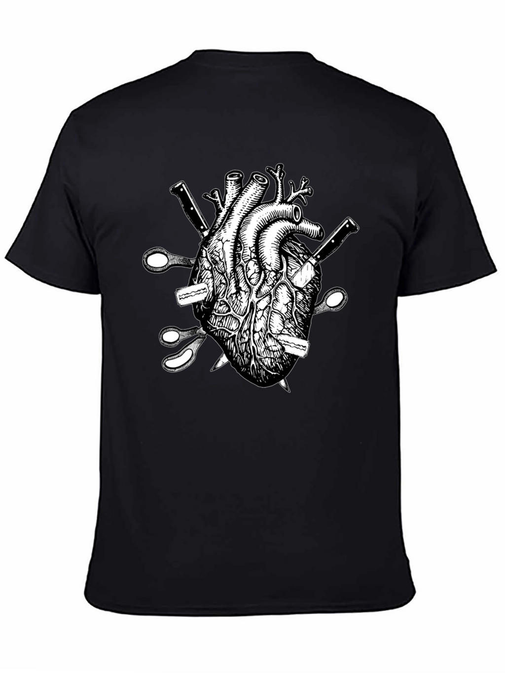 Anatomical Heart Knives T-Shirt