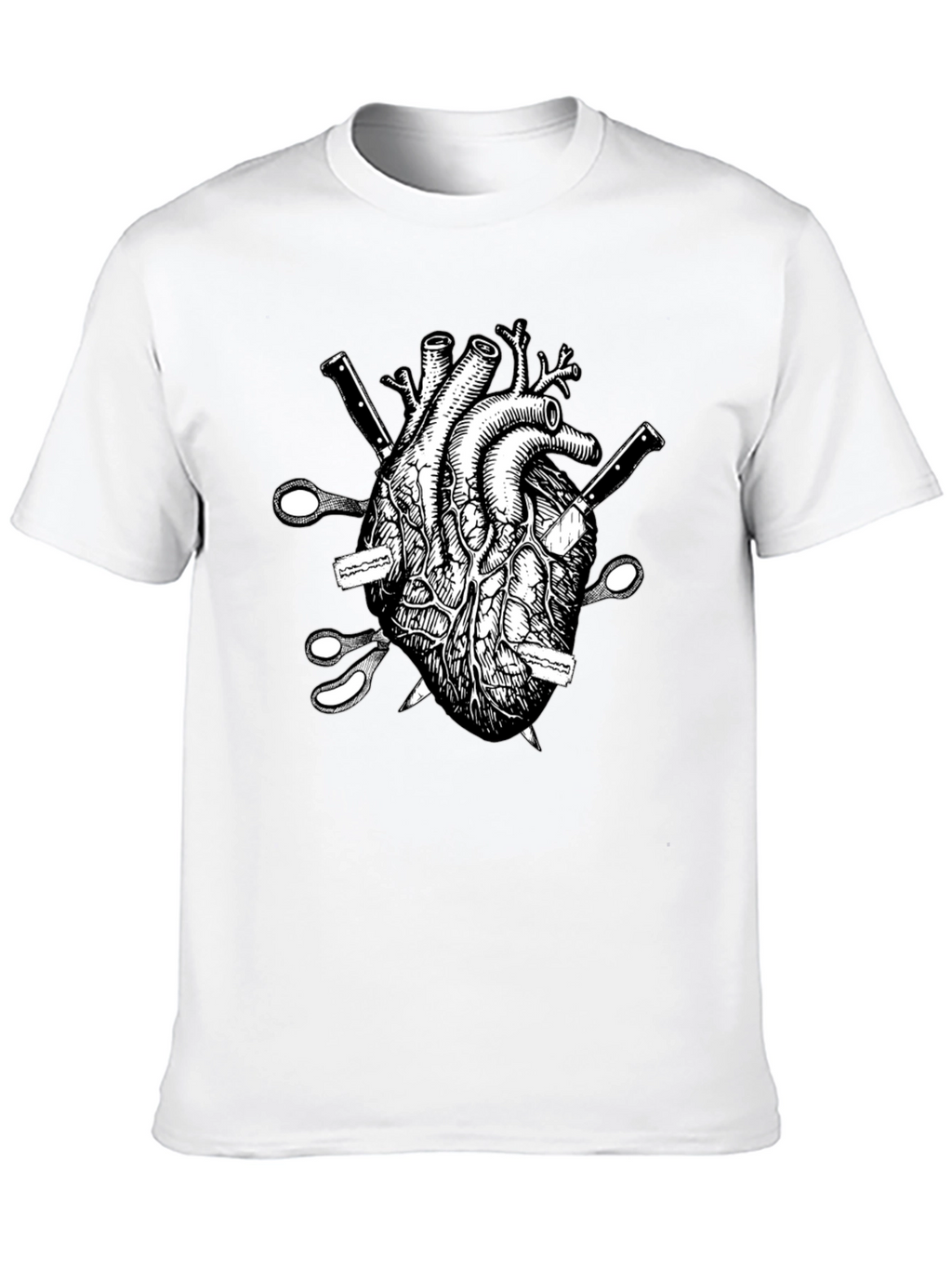 Anatomical Heart Knives T-Shirt
