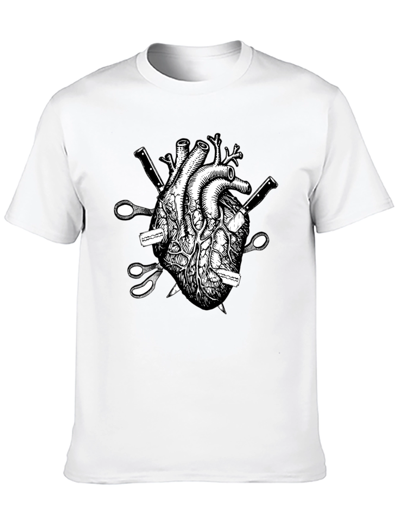 Anatomical Heart Knives T-Shirt
