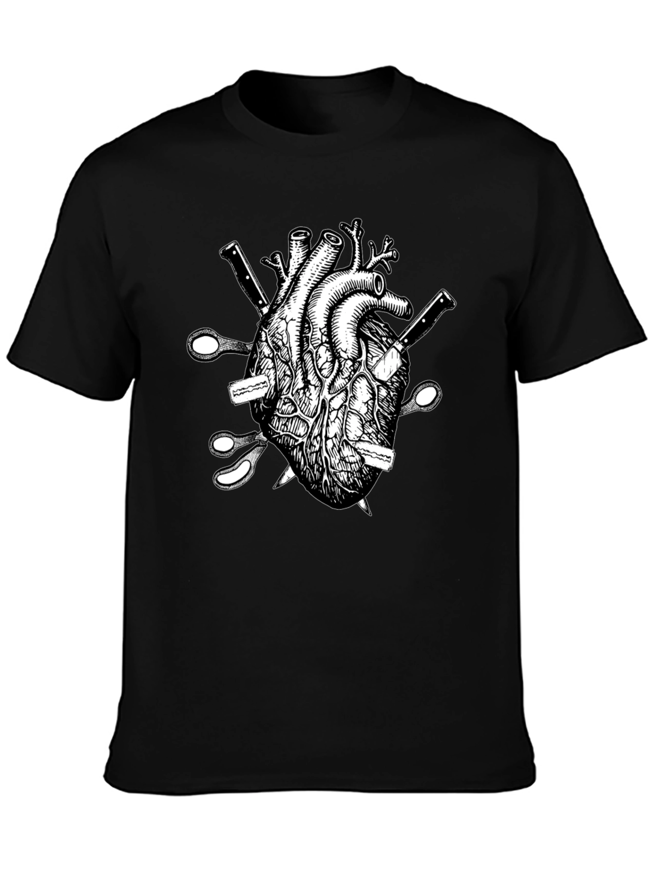 Anatomical Heart Knives T-Shirt