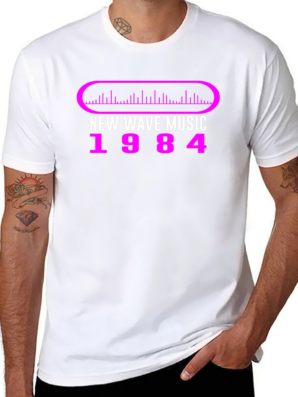 New Wave Music 1984 Graphic Tee