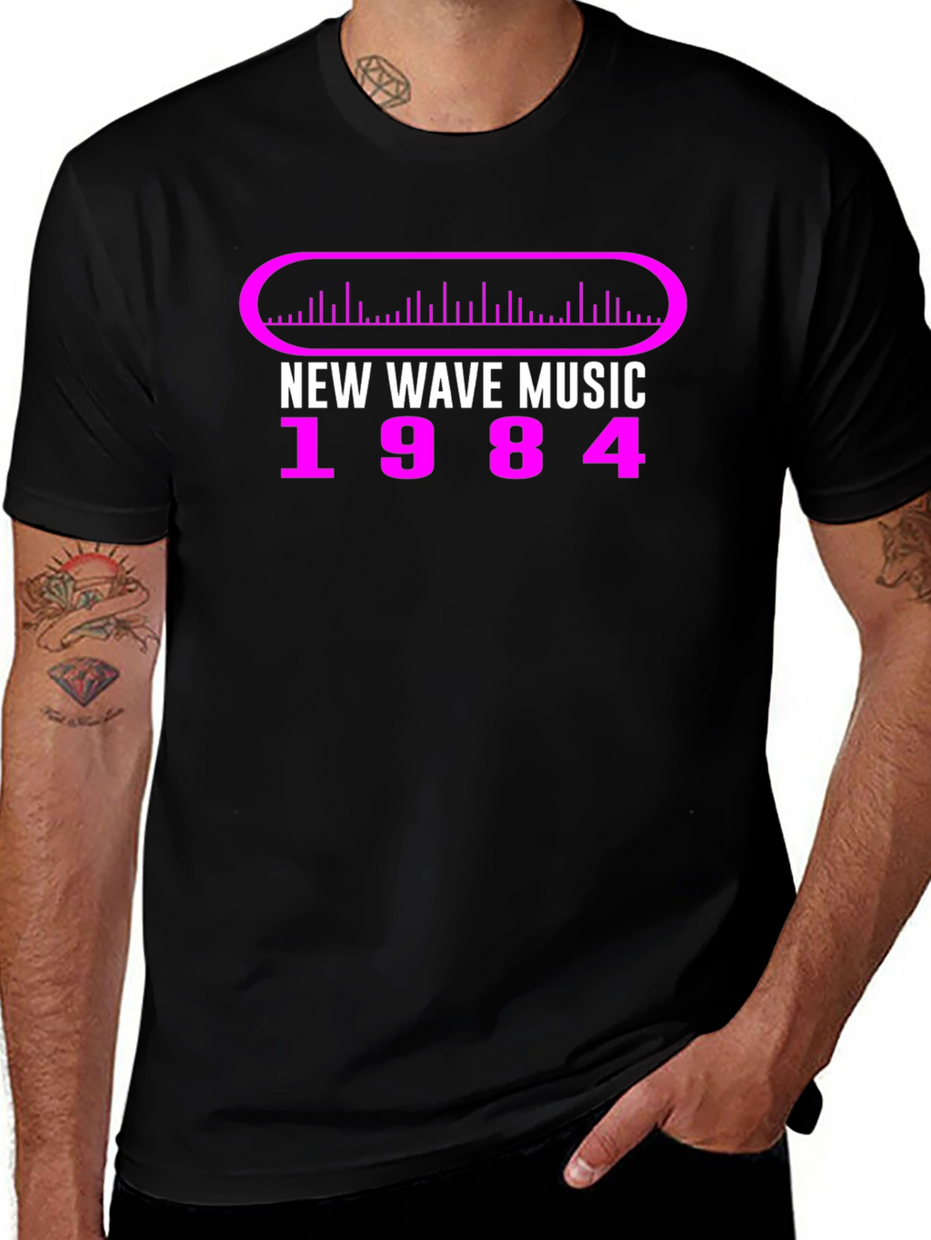 New Wave Music 1984 Graphic Tee
