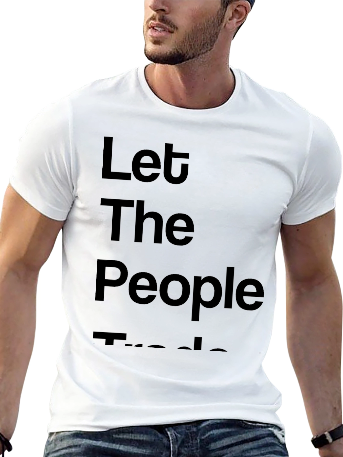 Let The People Trade Graphic Tee - Black