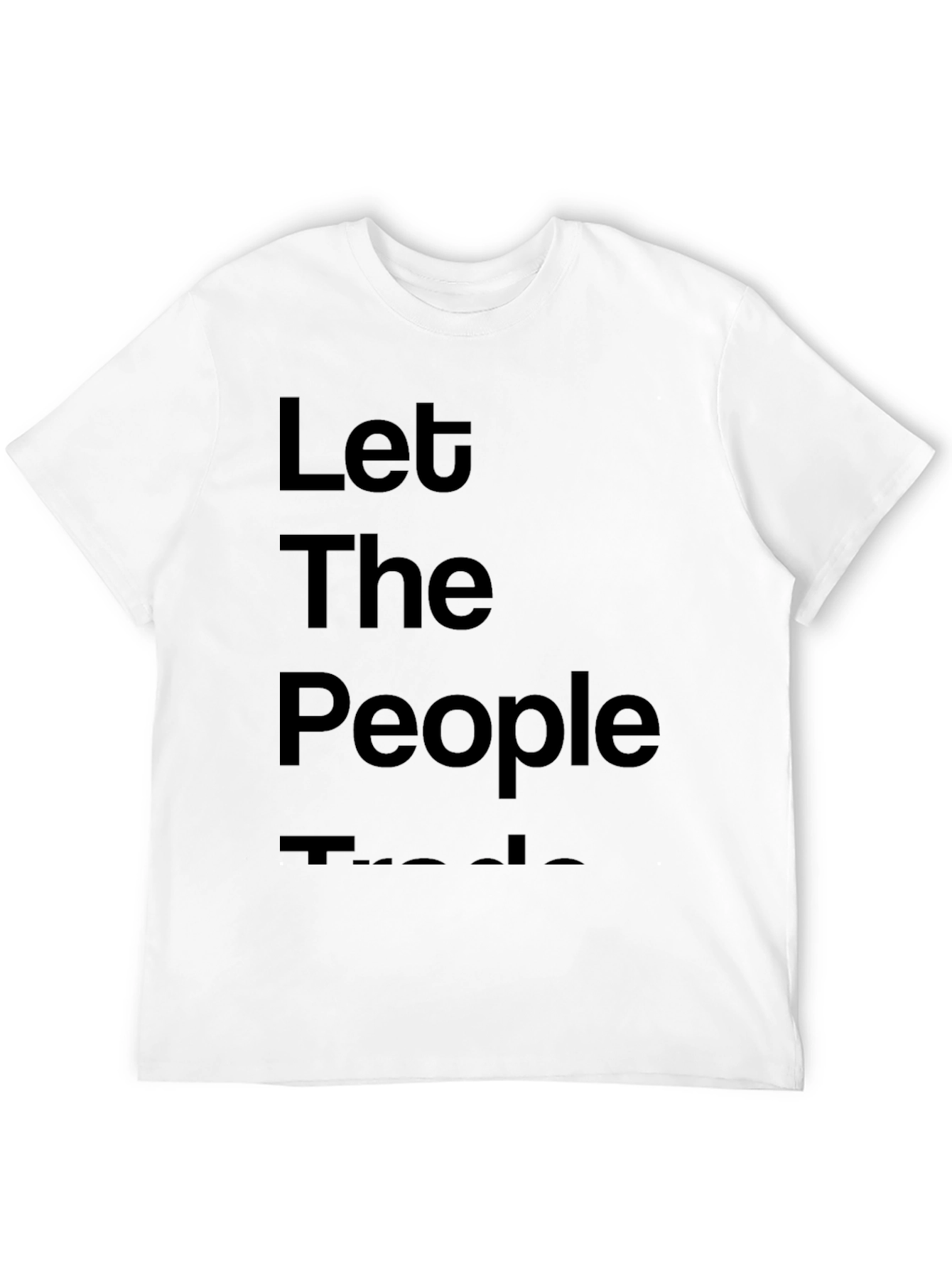 Let The People Trade Graphic Tee - Black