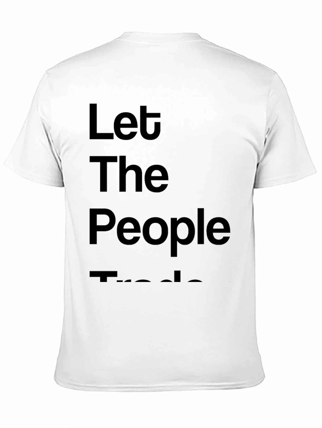Let The People Trade Graphic Tee - Black