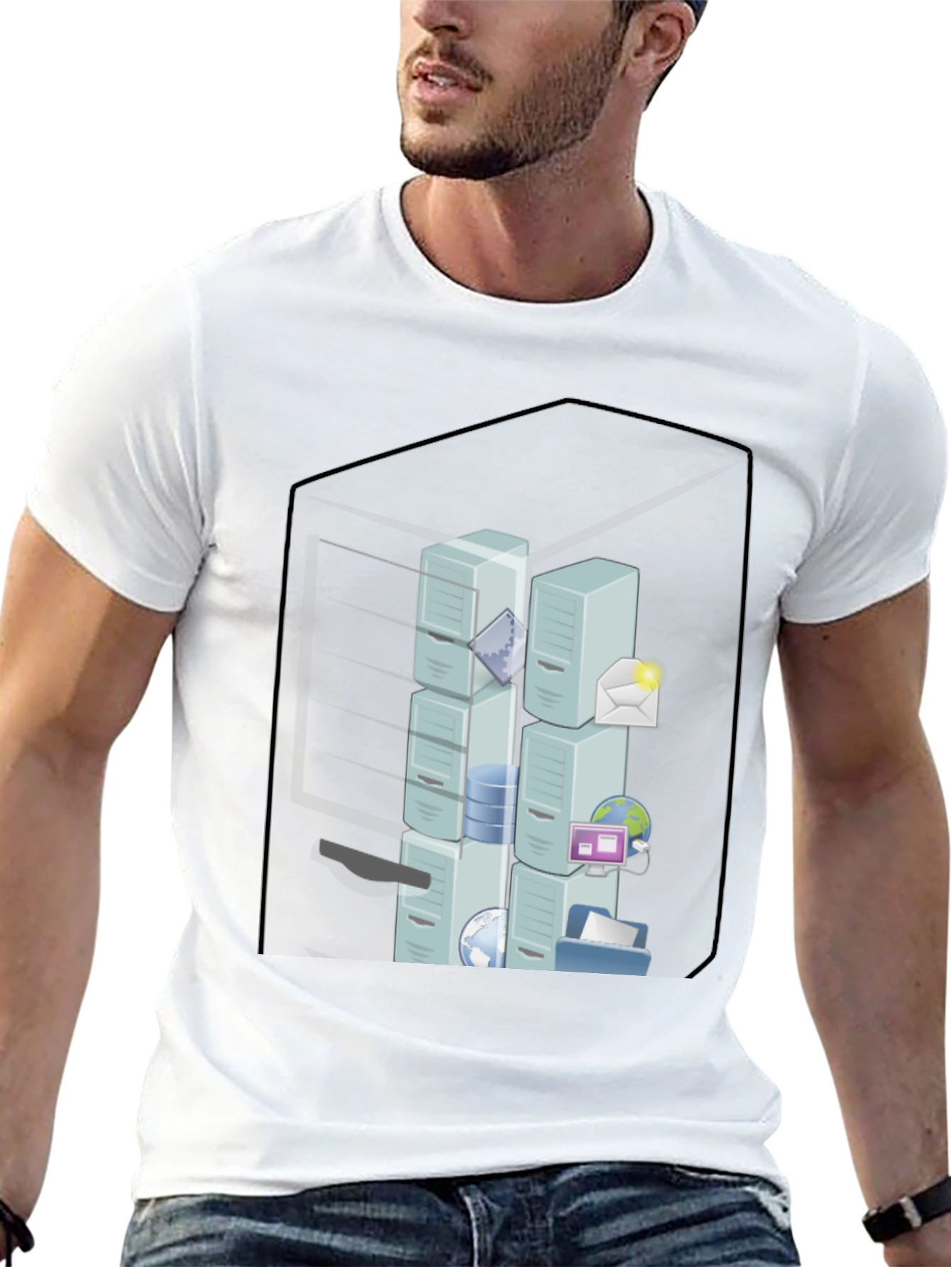 Server Rack T-Shirt - Network Admin Tee