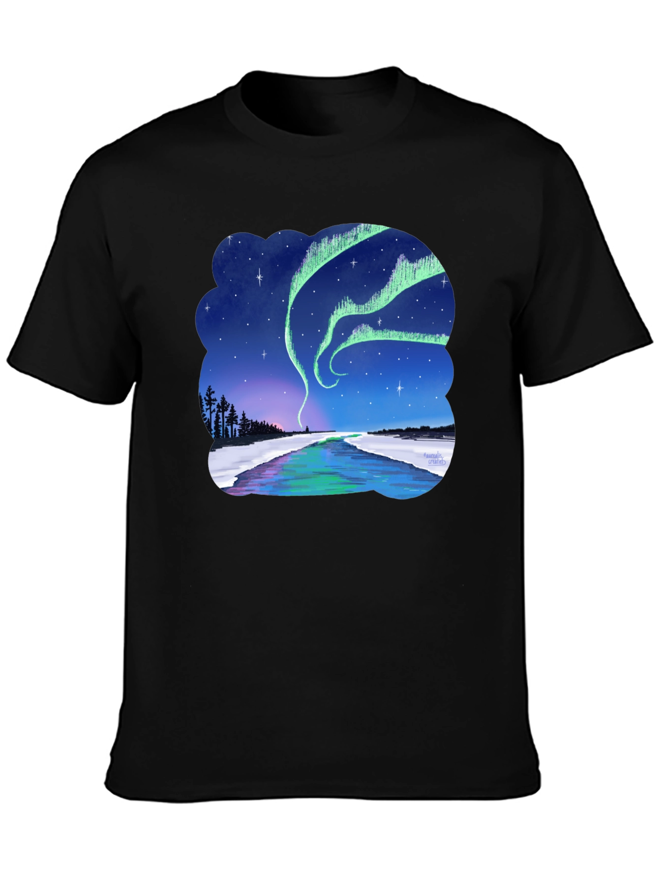 Aurora Borealis Graphic Tee - Northern Lights Shirt