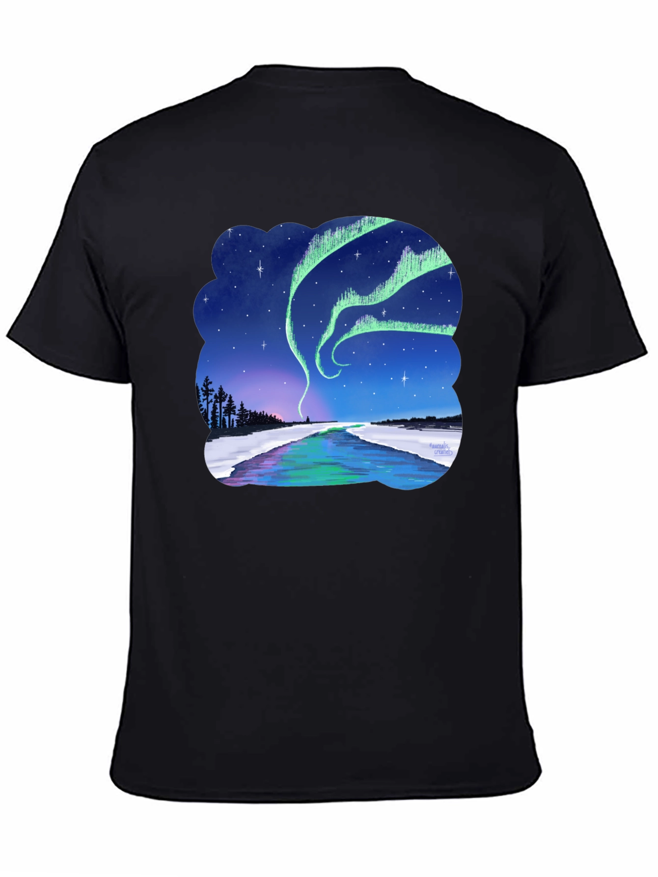 Aurora Borealis Graphic Tee - Northern Lights Shirt