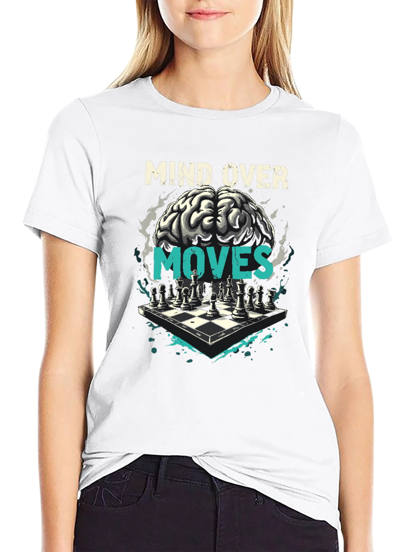 Mind Over Moves Chess Graphic T-Shirt