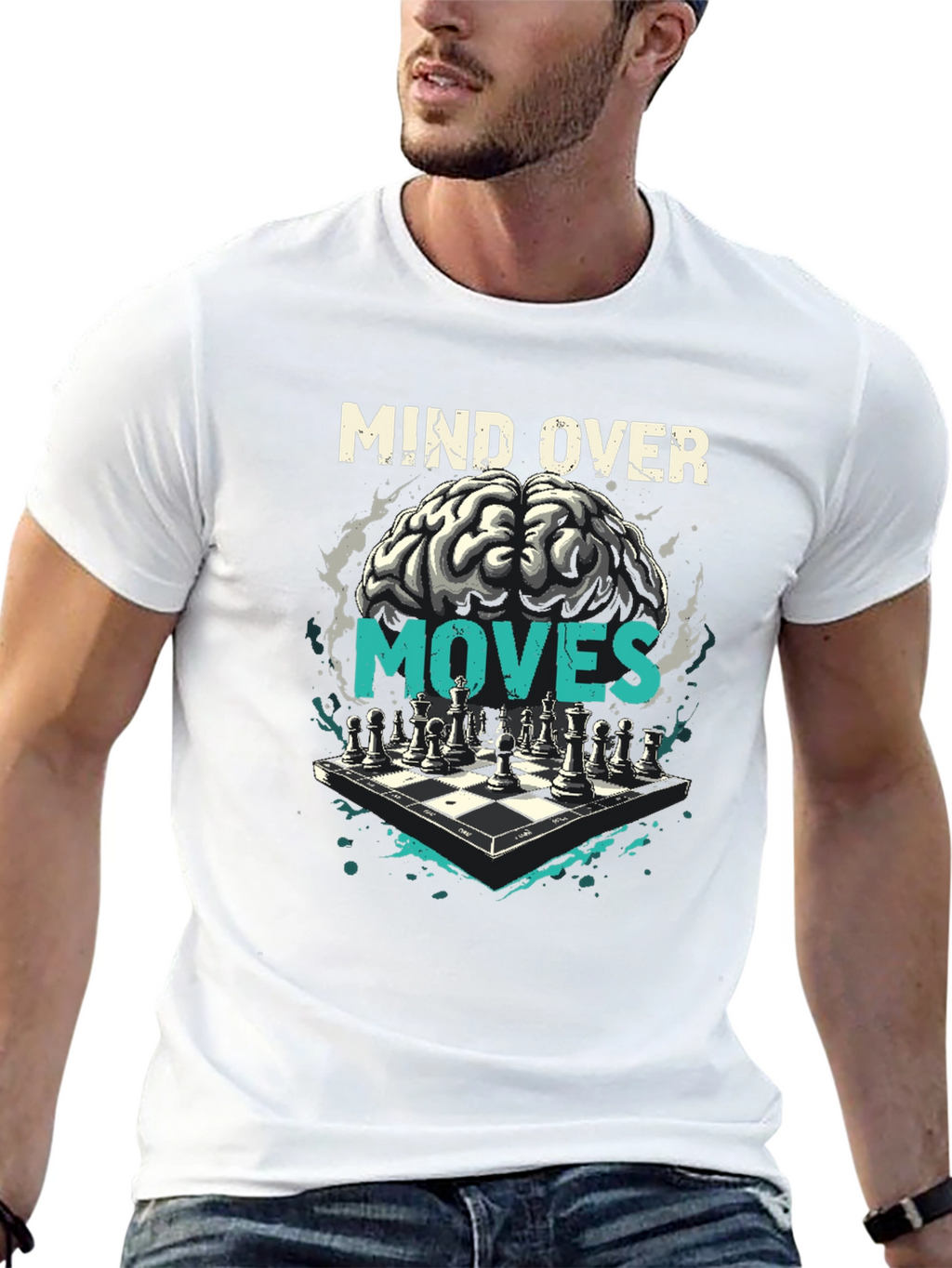 Mind Over Moves Chess Graphic T-Shirt