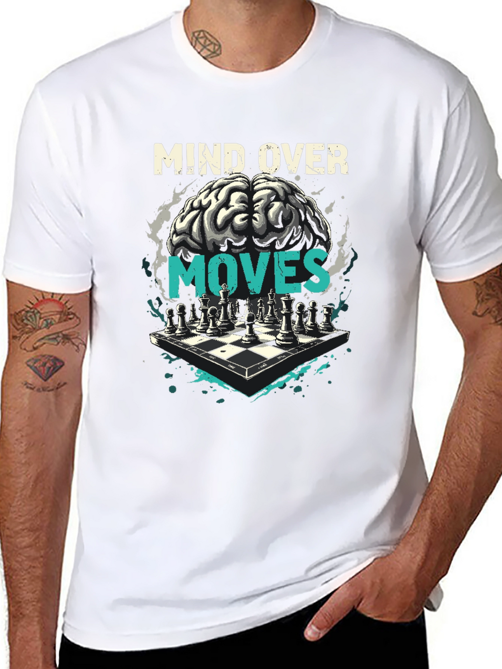 Mind Over Moves Chess Graphic T-Shirt