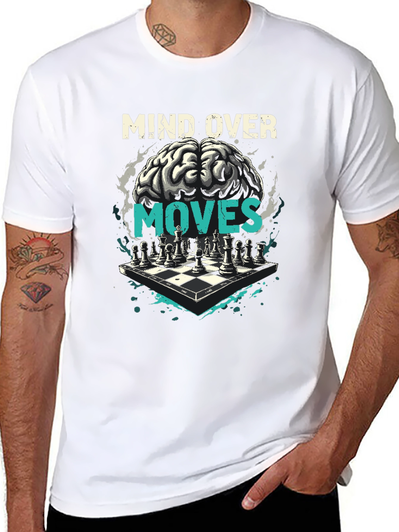 Mind Over Moves Chess Graphic T-Shirt