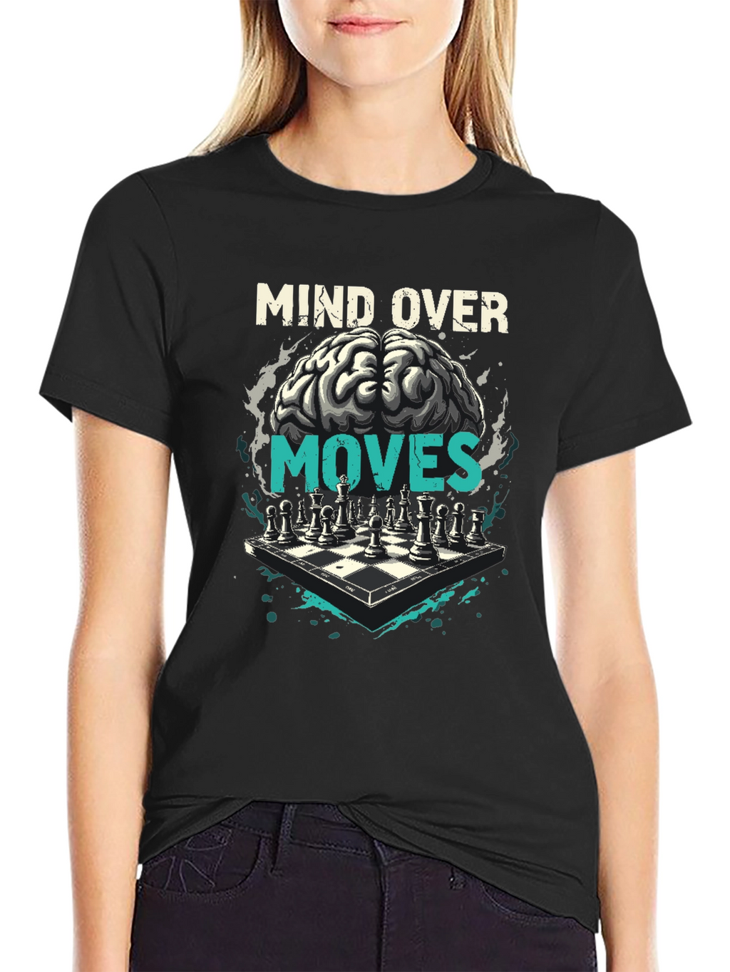 Mind Over Moves Chess Graphic T-Shirt