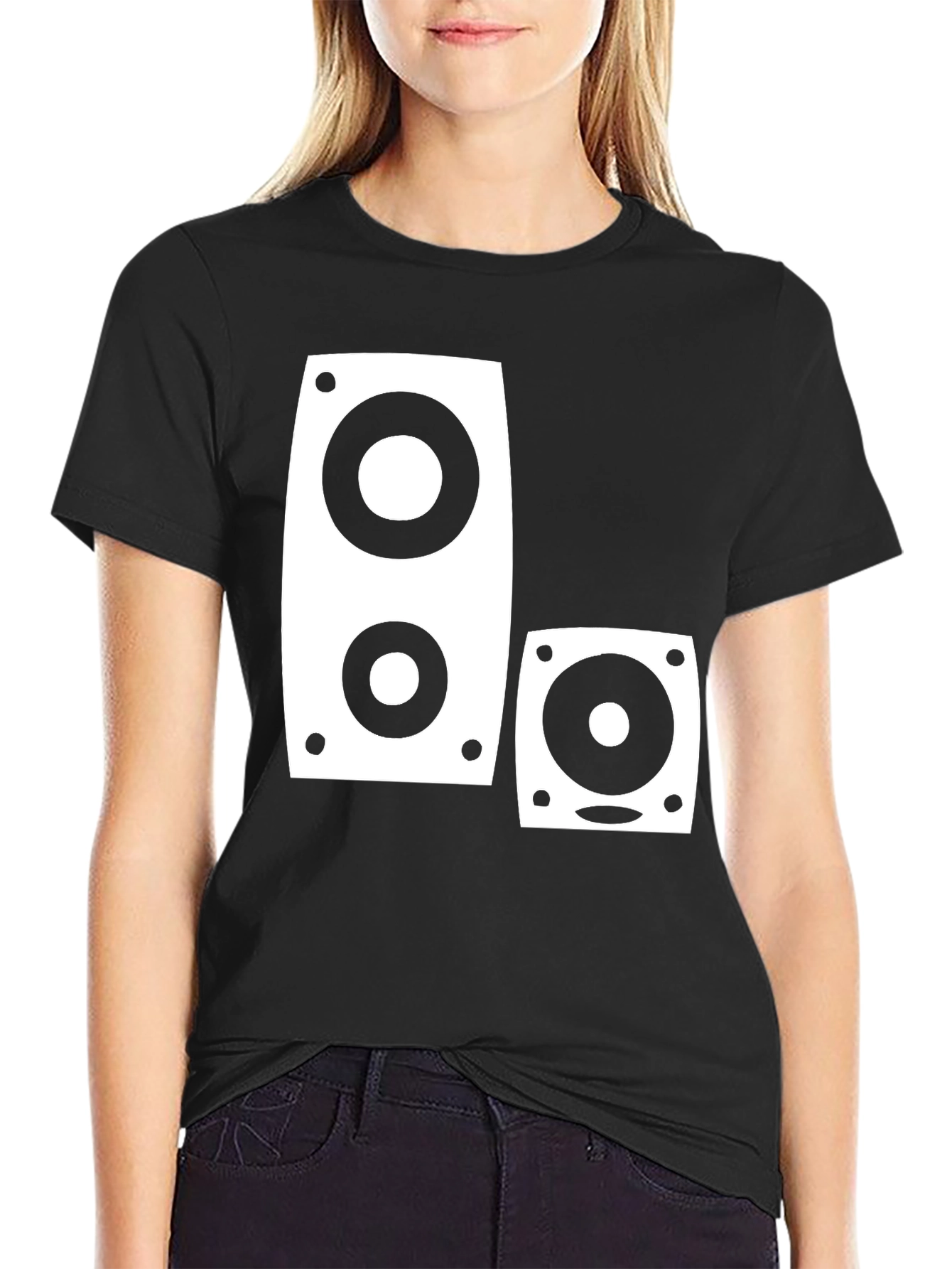 Speaker Graphic Black T-Shirt