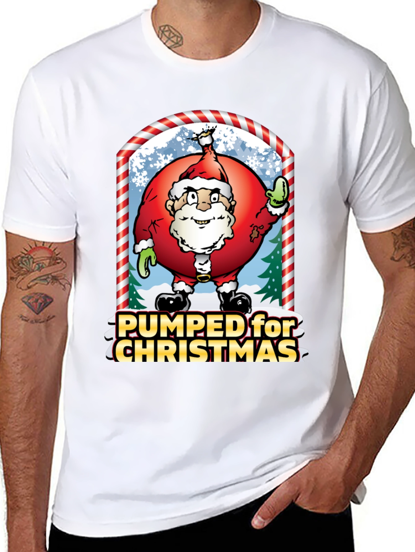 Pumped for Christmas Graphic Tee