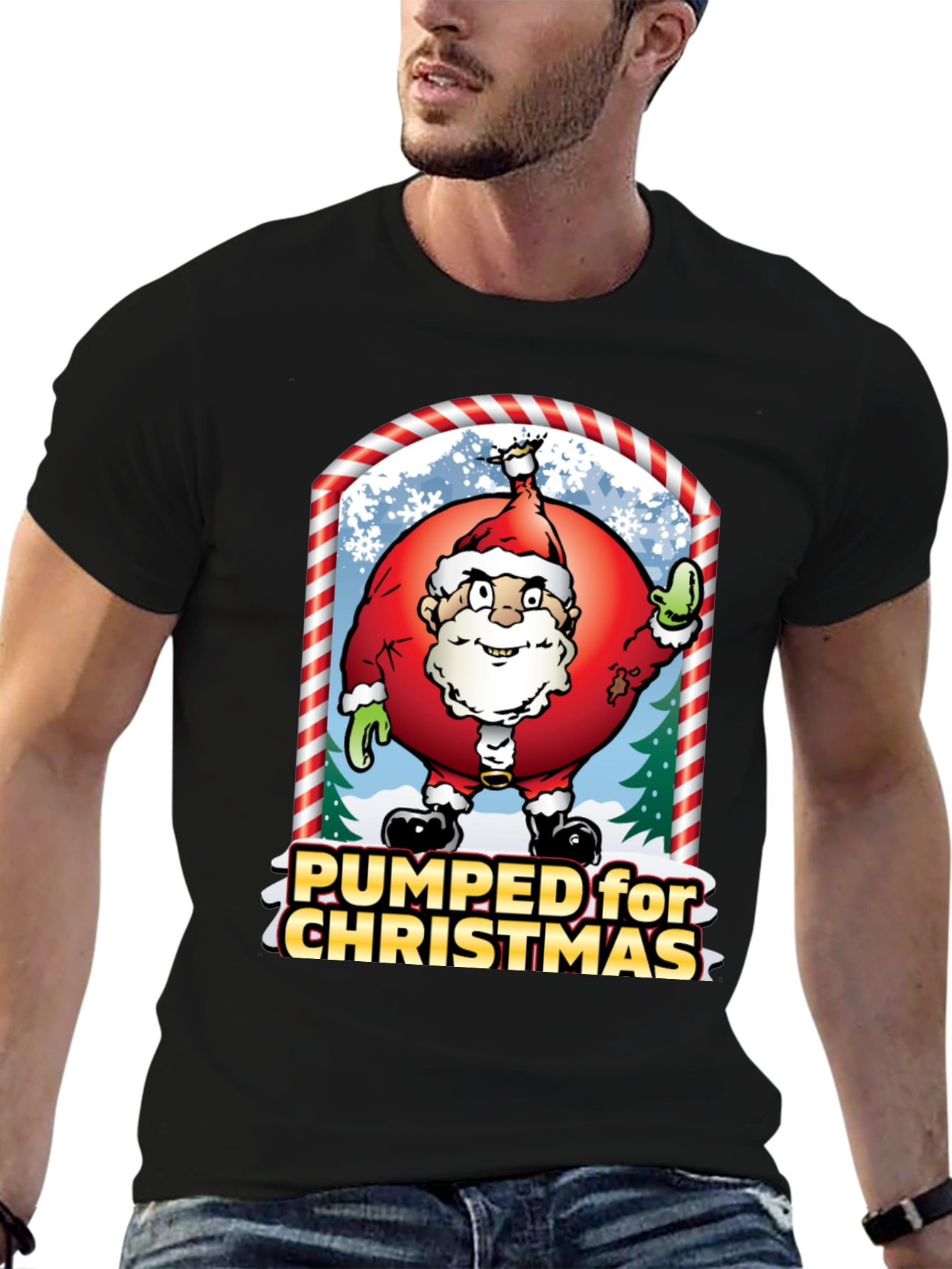 Pumped for Christmas Graphic Tee
