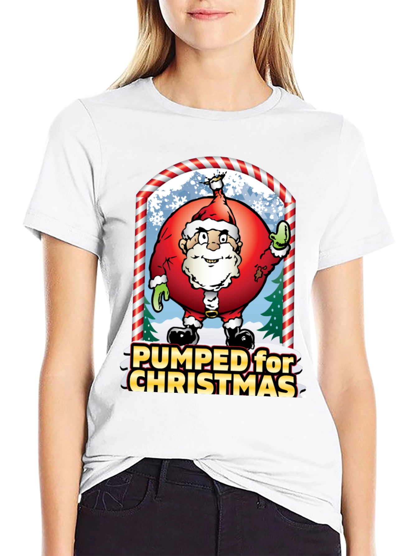 Pumped for Christmas Graphic Tee