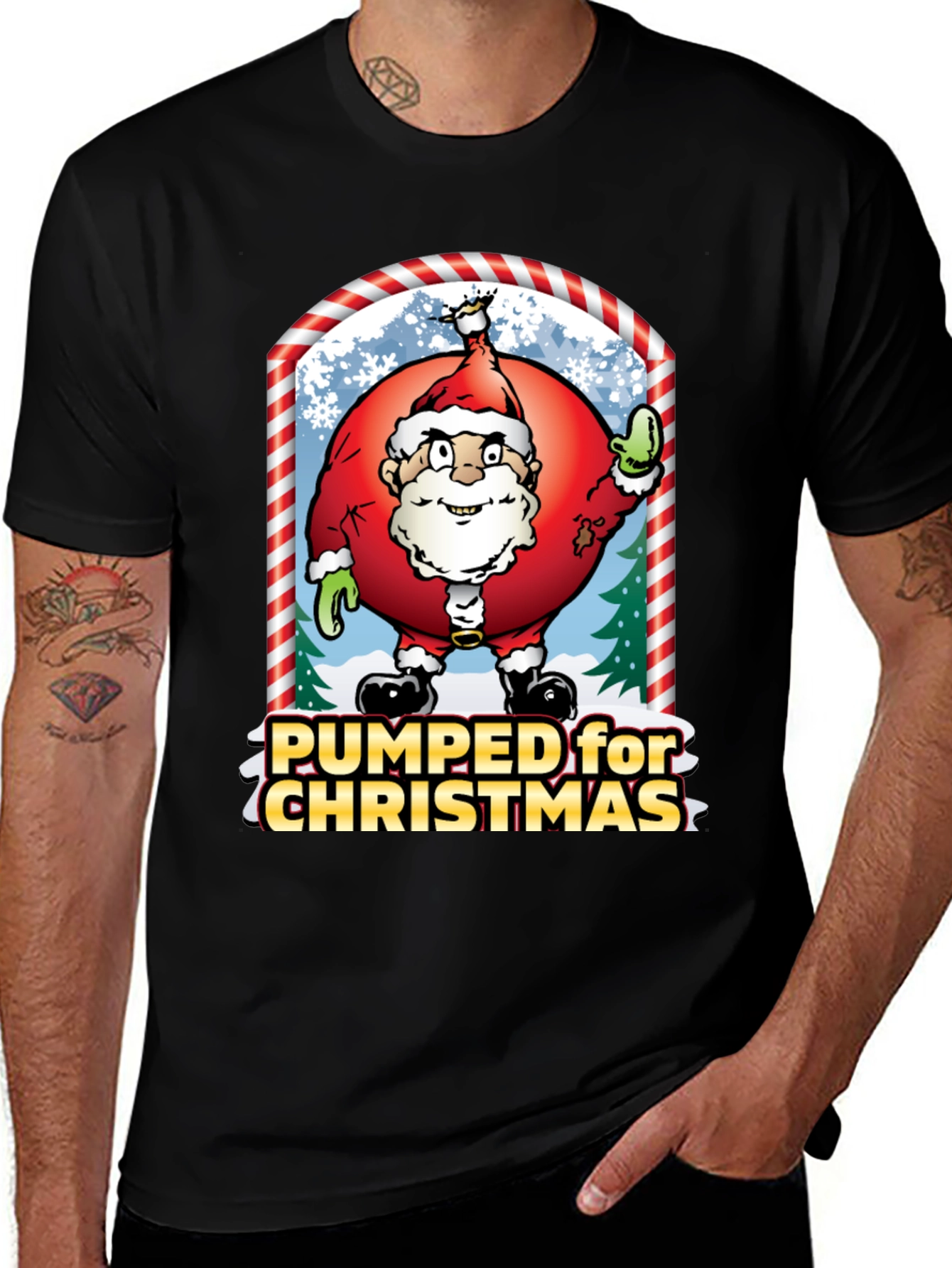 Pumped for Christmas Graphic Tee