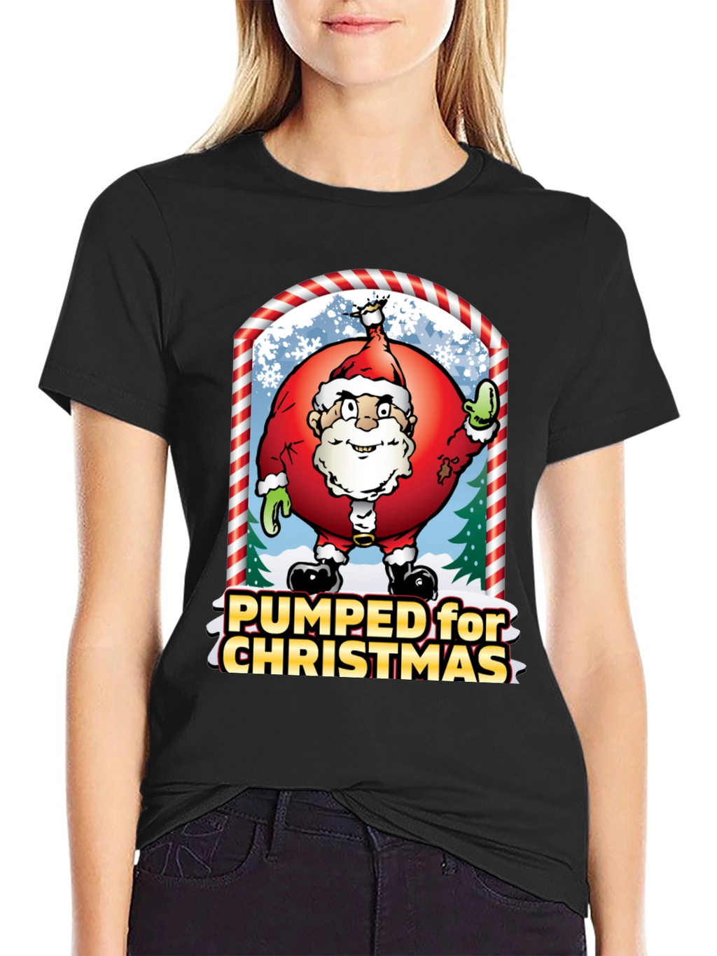 Pumped for Christmas Graphic Tee