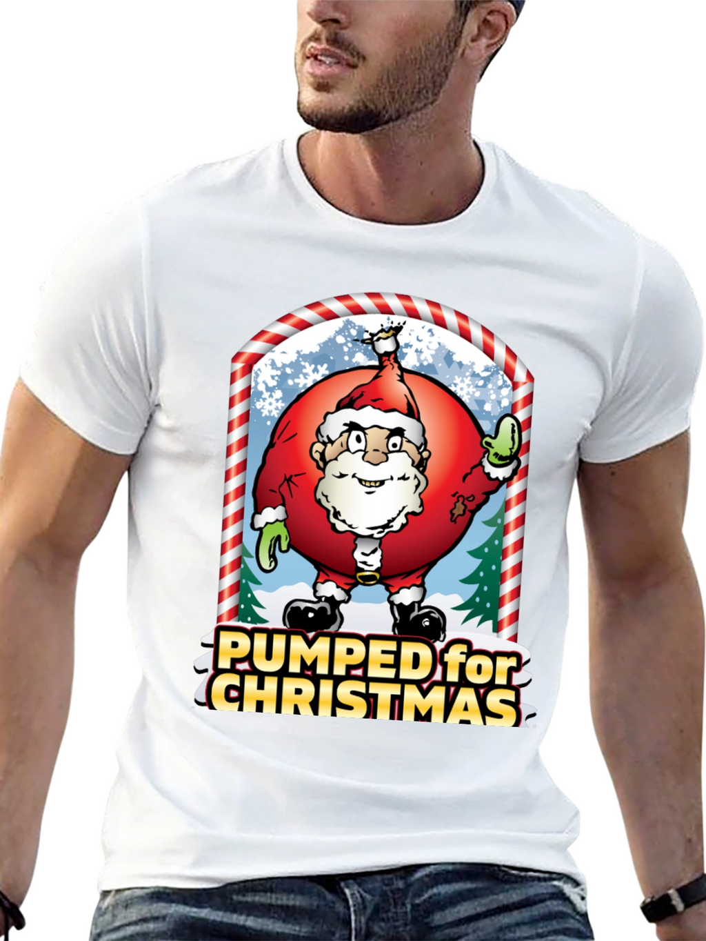 Pumped for Christmas Graphic Tee