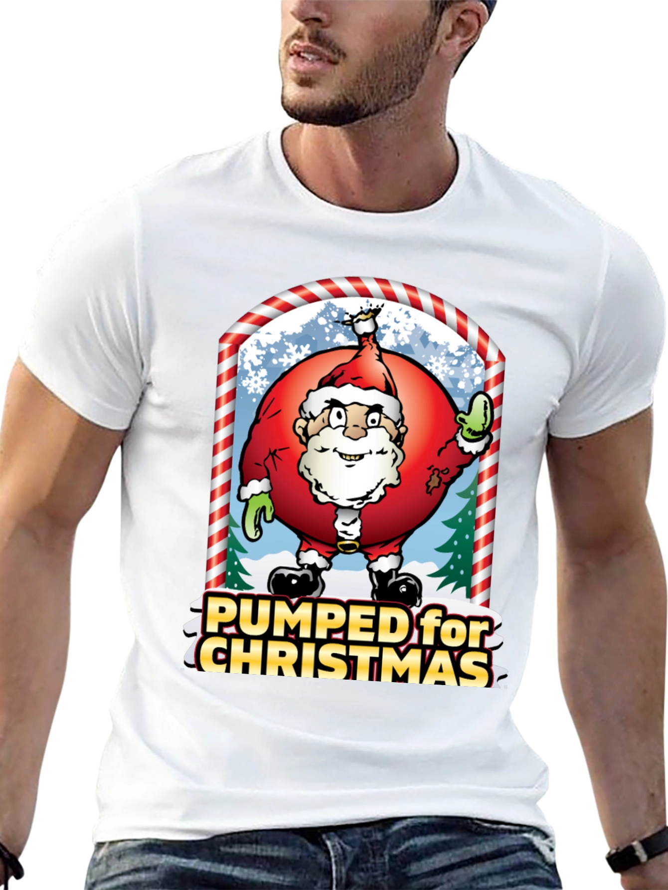 Pumped for Christmas Graphic Tee