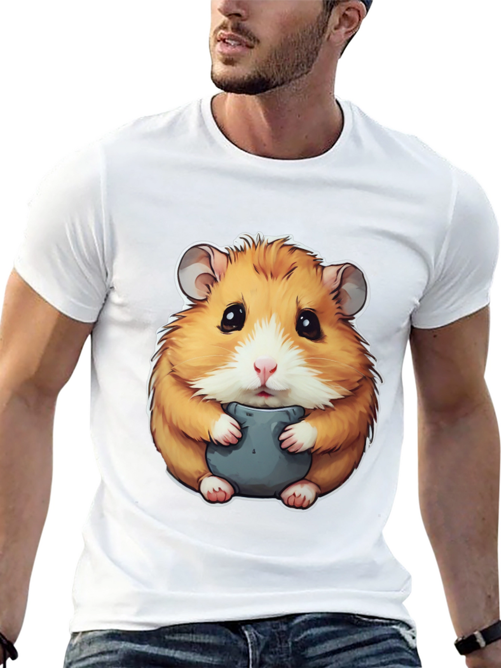 Hamster Graphic Tee - Cute Animal Design