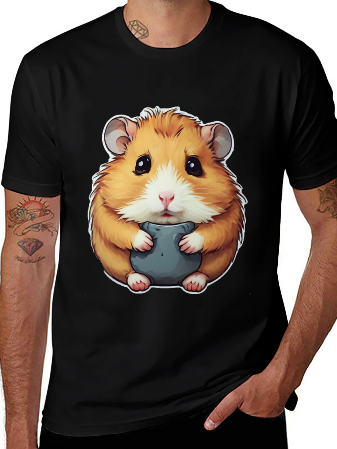 Hamster Graphic Tee - Cute Animal Design