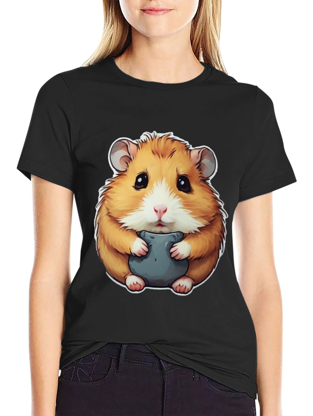 Hamster Graphic Tee - Cute Animal Design