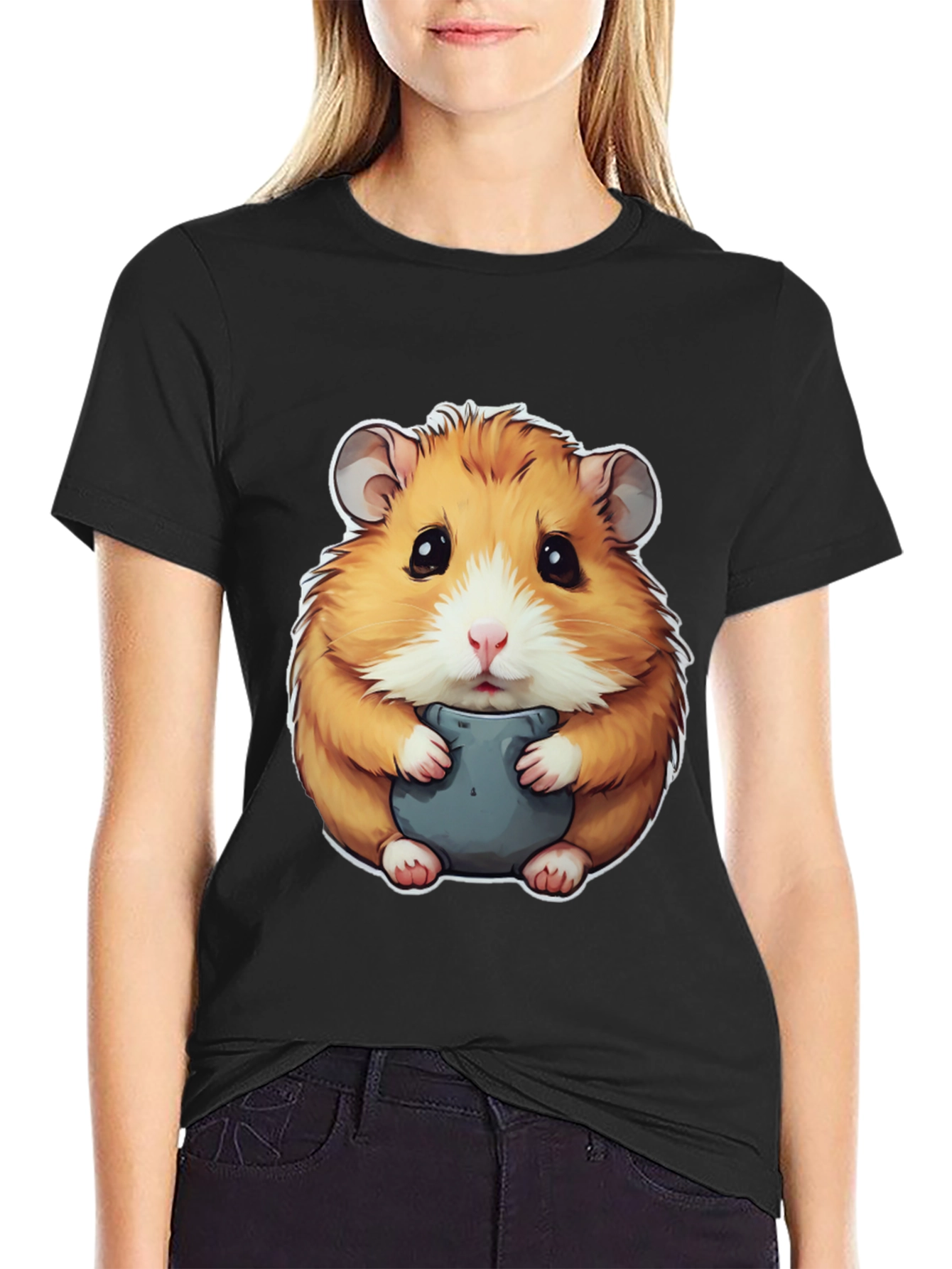 Hamster Graphic Tee - Cute Animal Design