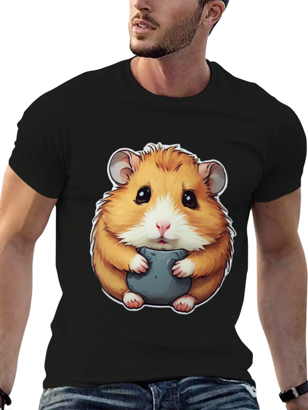 Hamster Graphic Tee - Cute Animal Design
