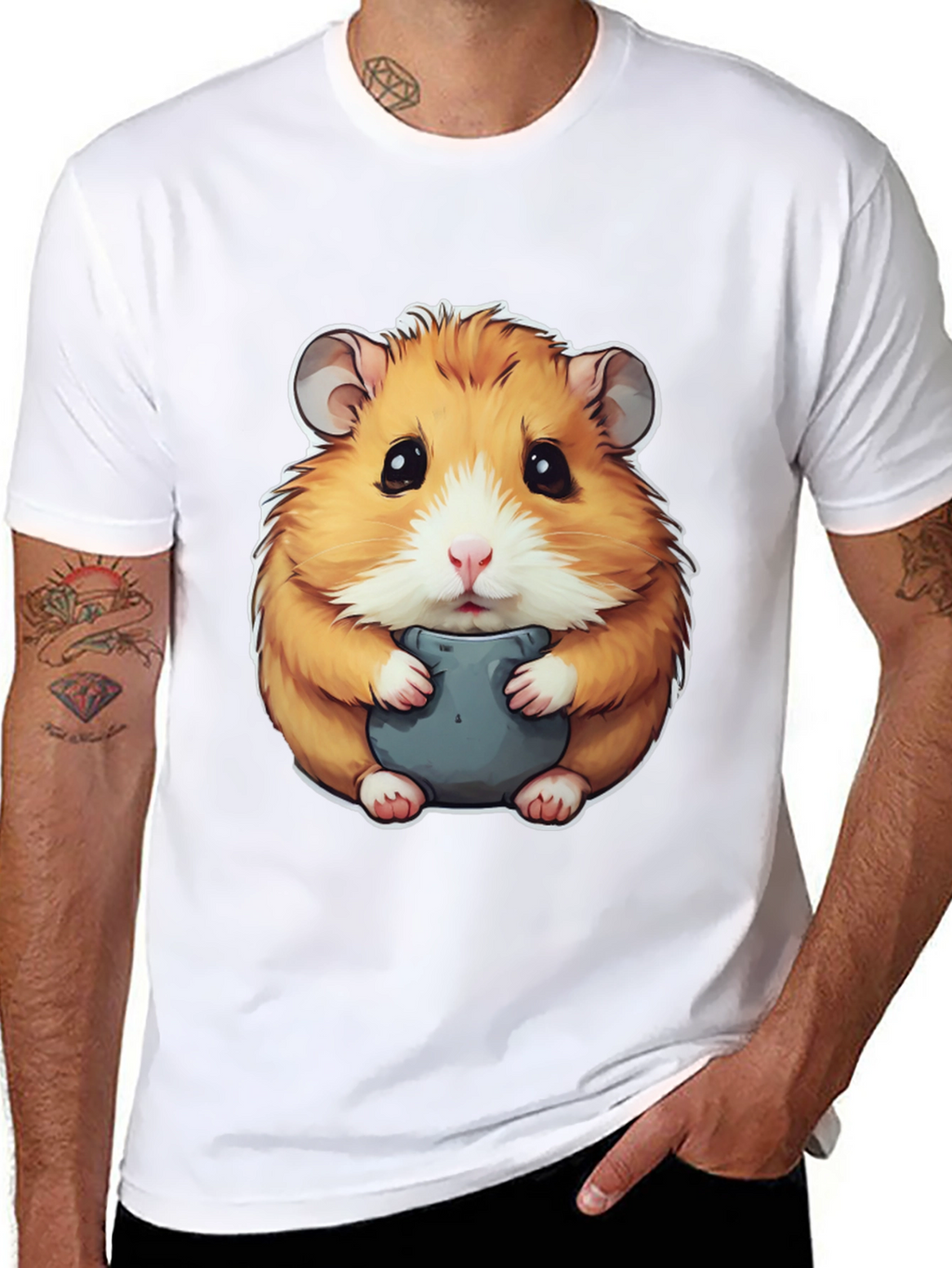 Hamster Graphic Tee - Cute Animal Design