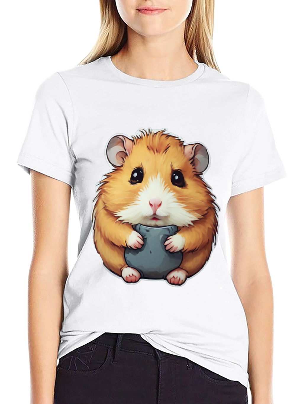 Hamster Graphic Tee - Cute Animal Design