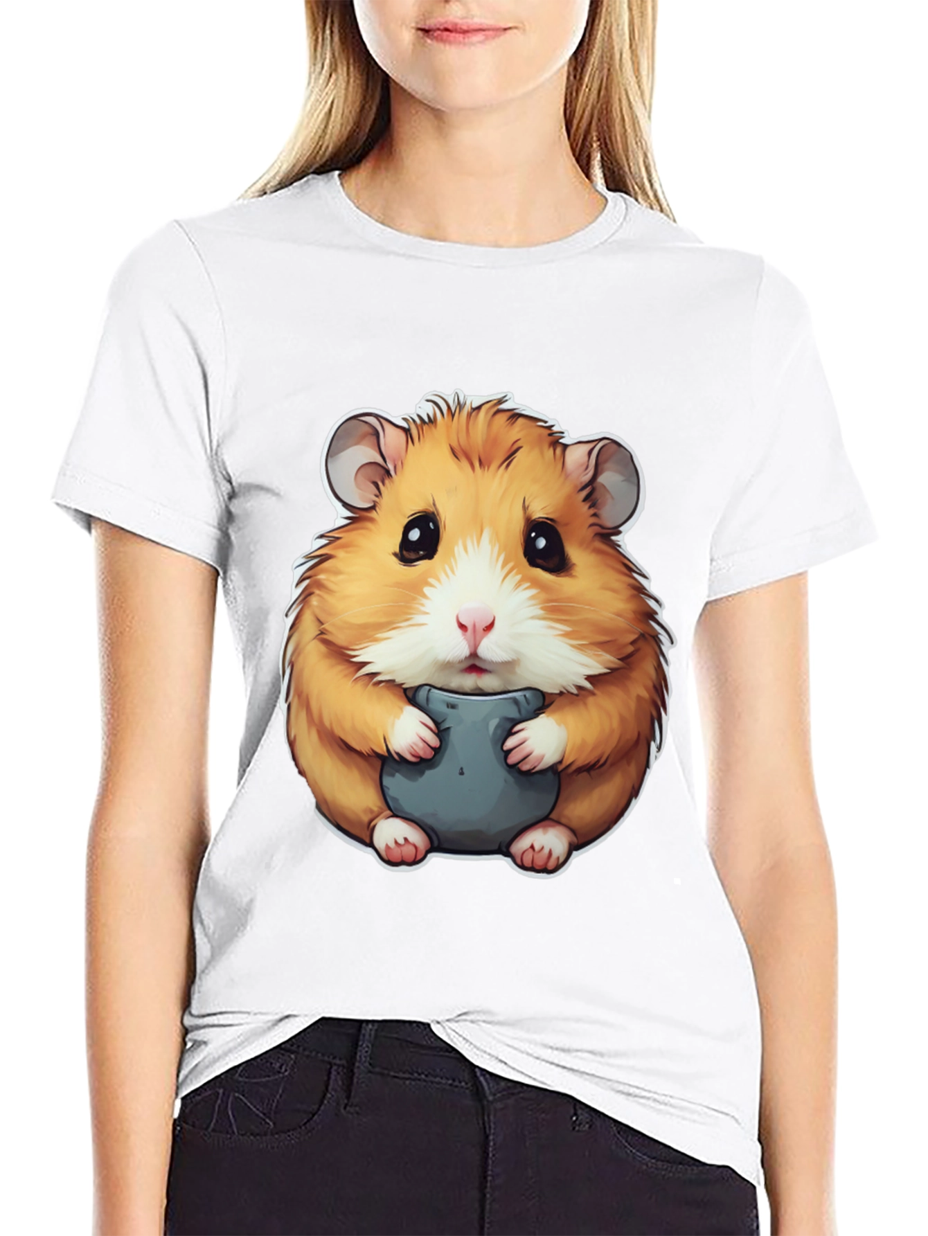 Hamster Graphic Tee - Cute Animal Design