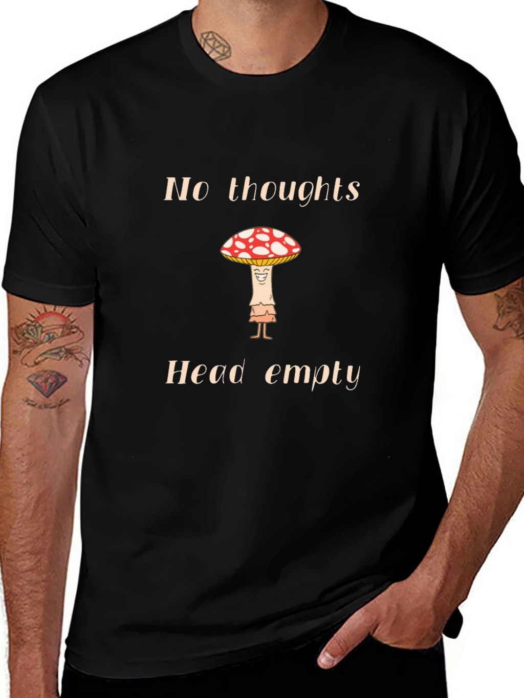 No Thoughts Head Empty Mushroom T-Shirt