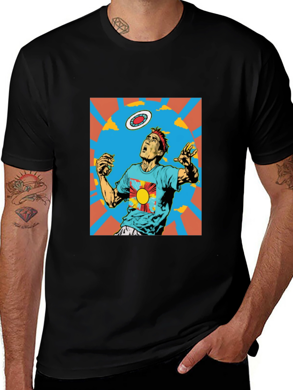 Retro Ultimate Frisbee Graphic T-Shirt