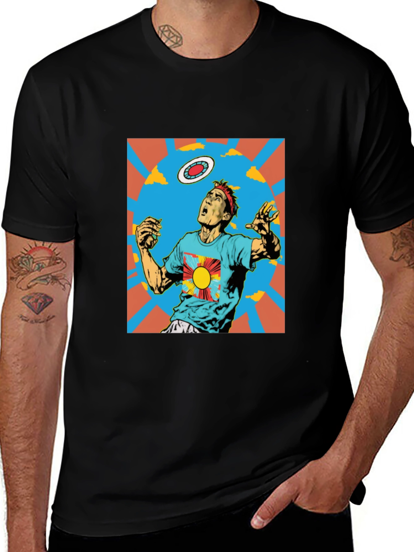 Retro Ultimate Frisbee Graphic T-Shirt