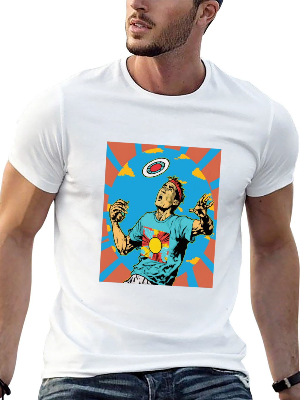 Retro Ultimate Frisbee Graphic T-Shirt