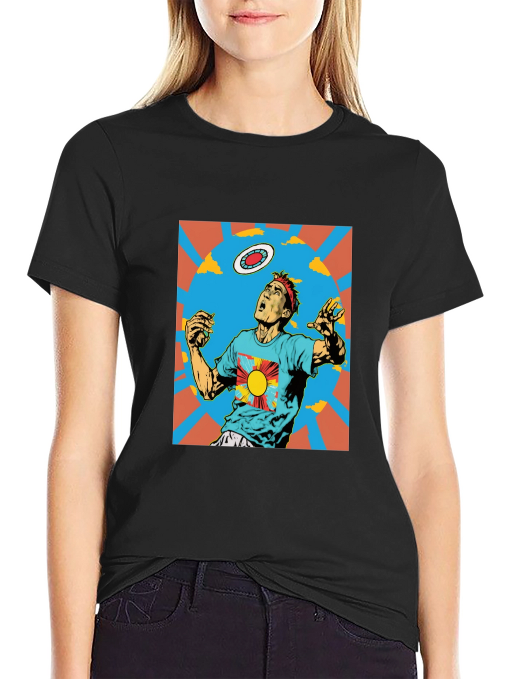 Retro Ultimate Frisbee Graphic T-Shirt