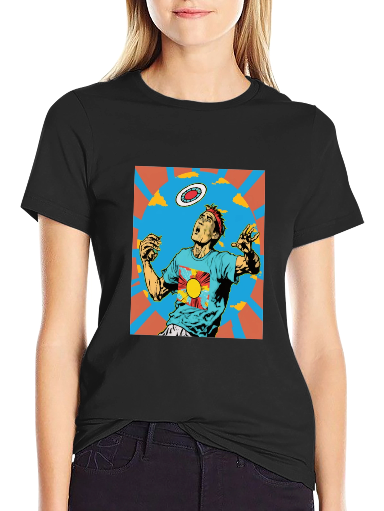 Retro Ultimate Frisbee Graphic T-Shirt