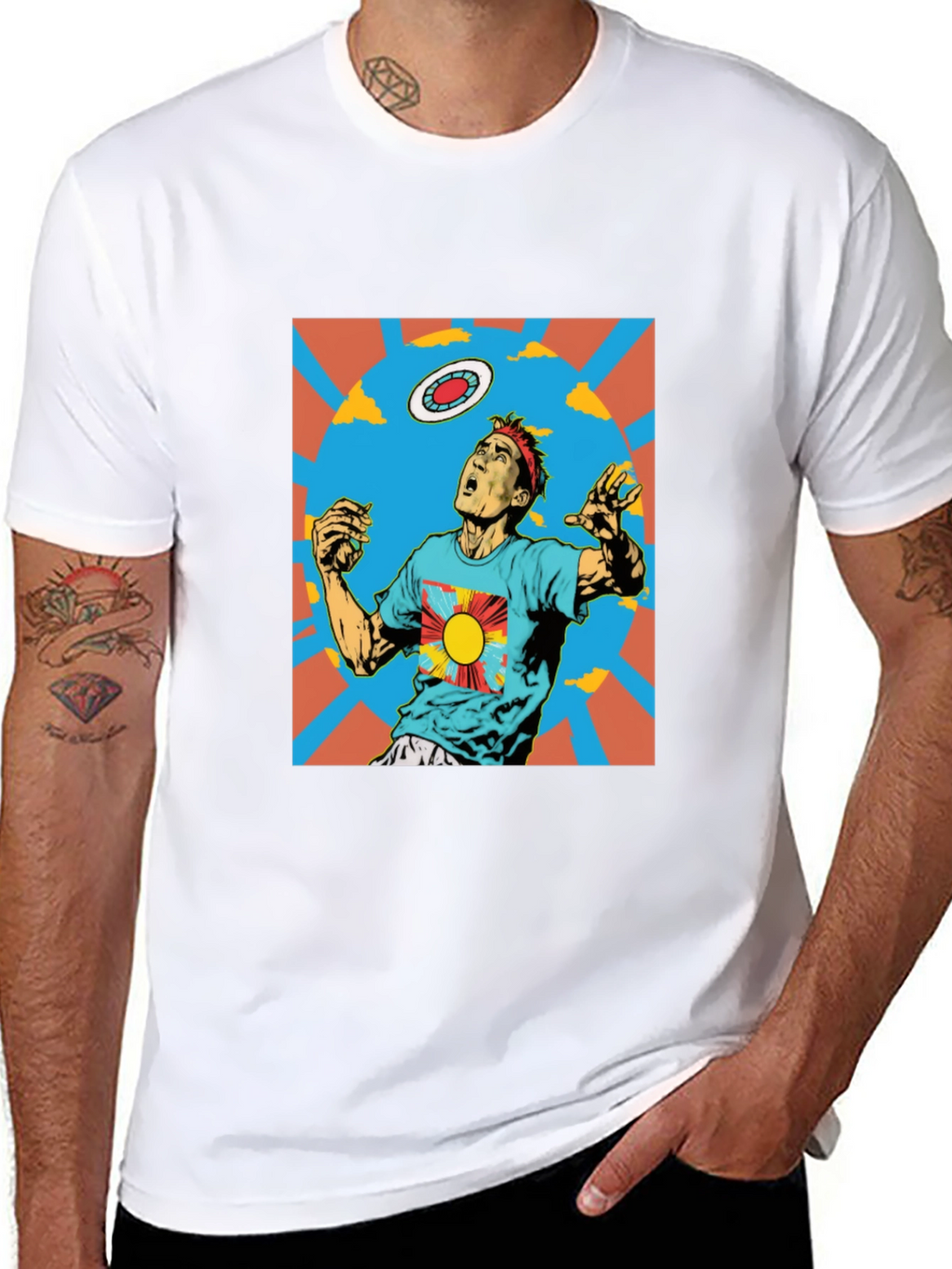 Retro Ultimate Frisbee Graphic T-Shirt