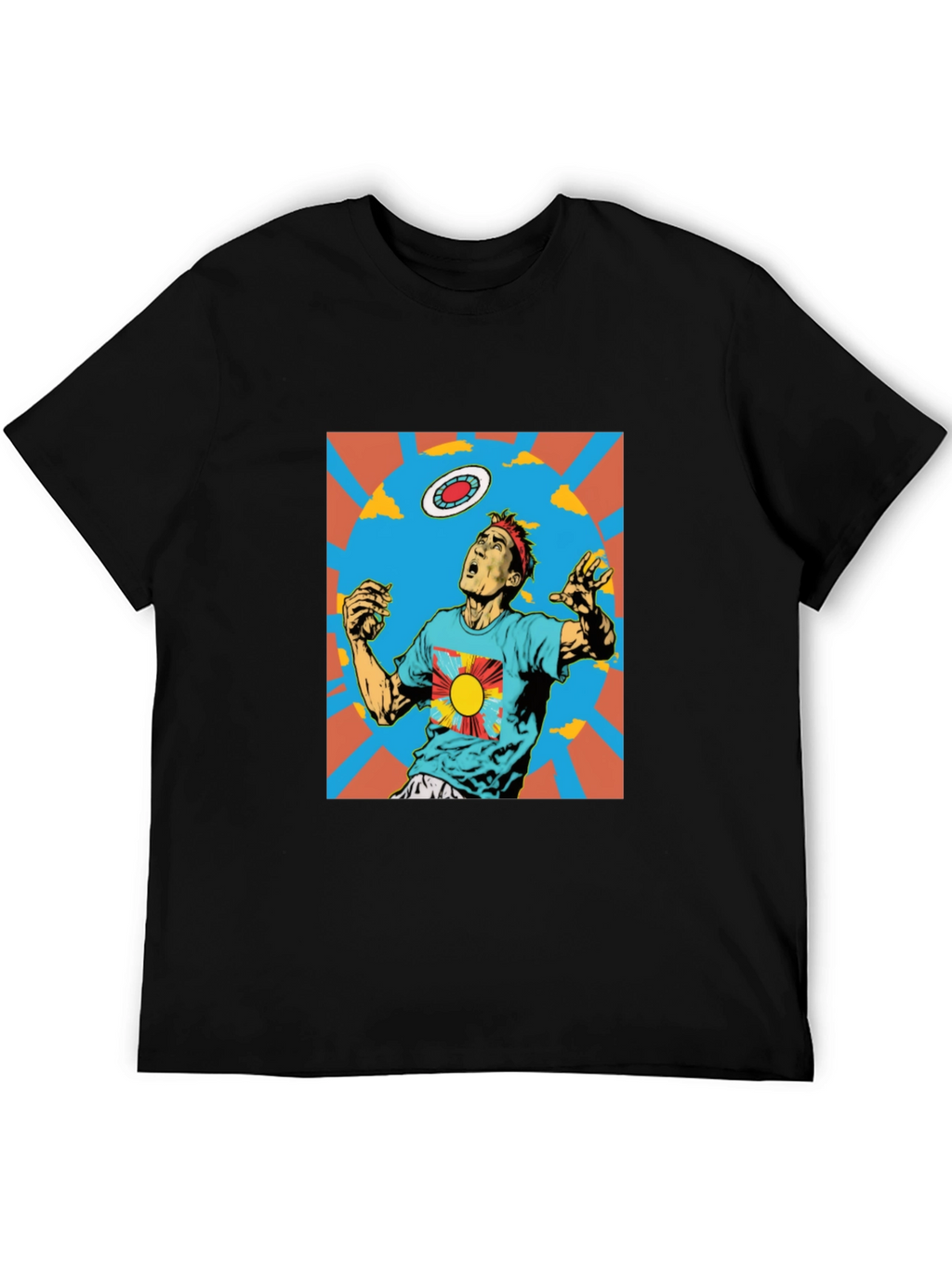 Retro Ultimate Frisbee Graphic T-Shirt