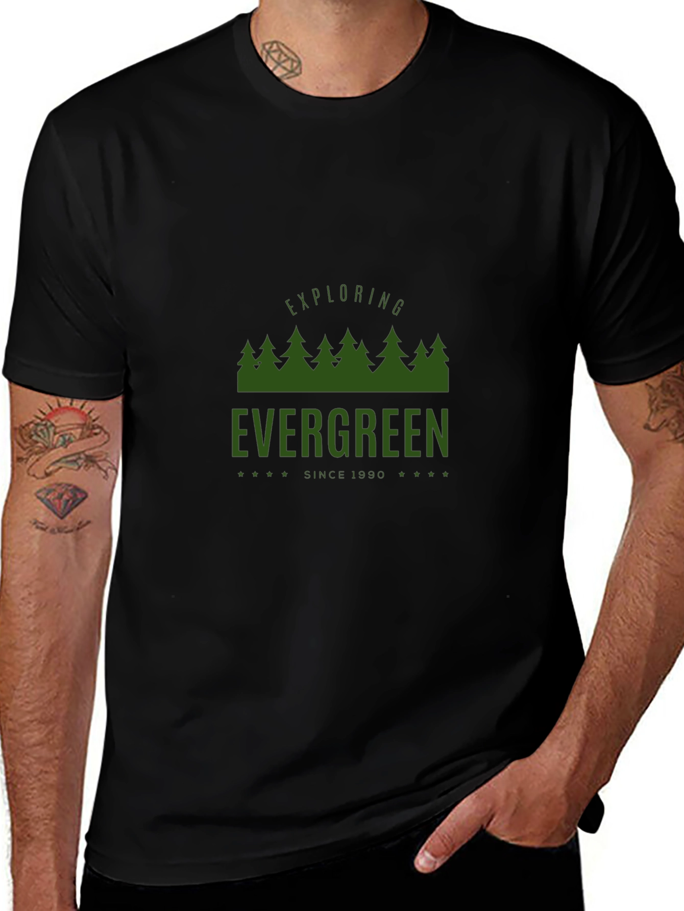 Evergreen Graphic Tee - Exploring Since 1990