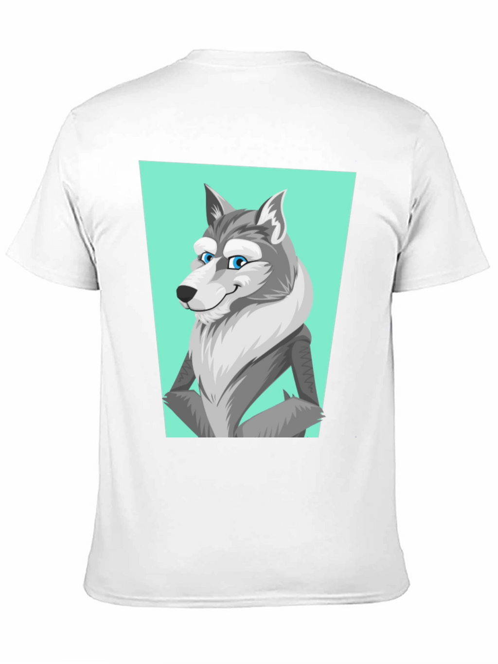 Cool Wolf Graphic Tee - Black