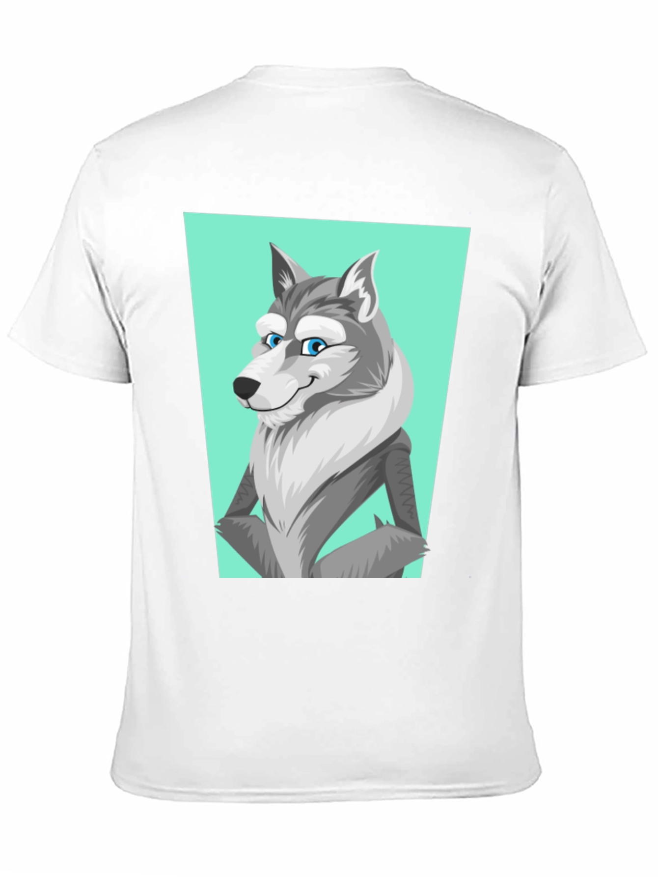 Cool Wolf Graphic Tee - Black