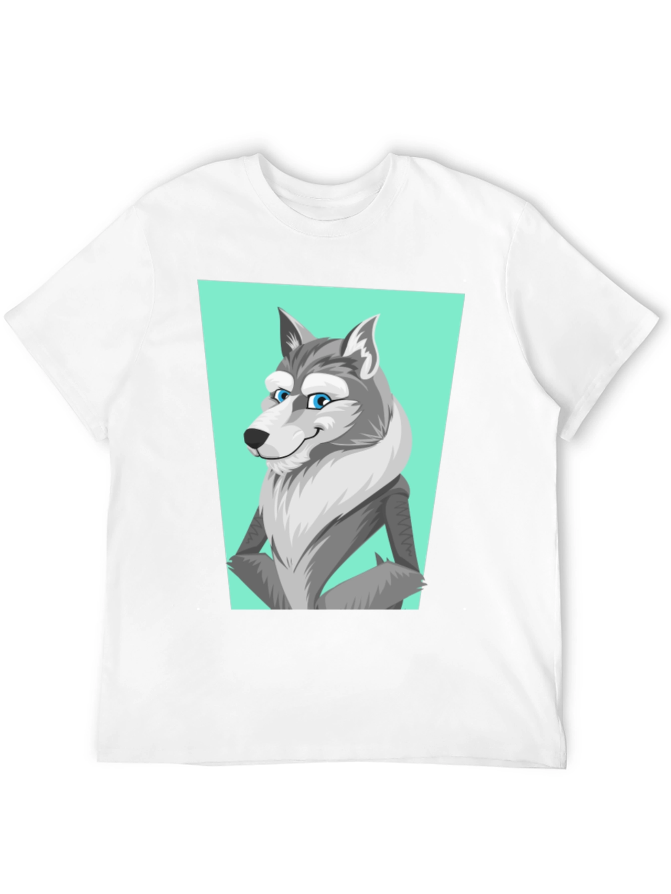 Cool Wolf Graphic Tee - Black