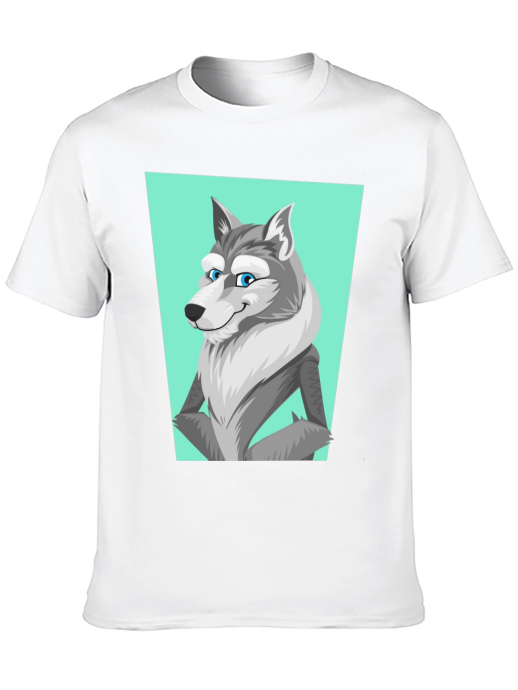 Cool Wolf Graphic Tee - Black