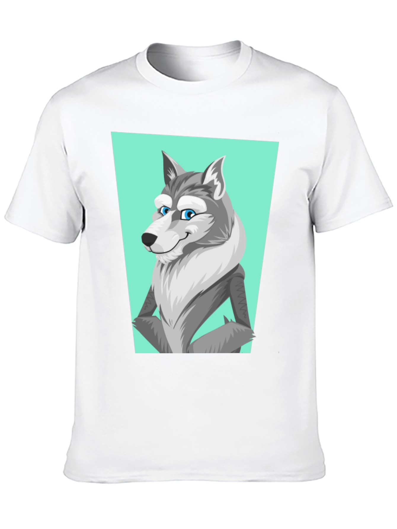 Cool Wolf Graphic Tee - Black