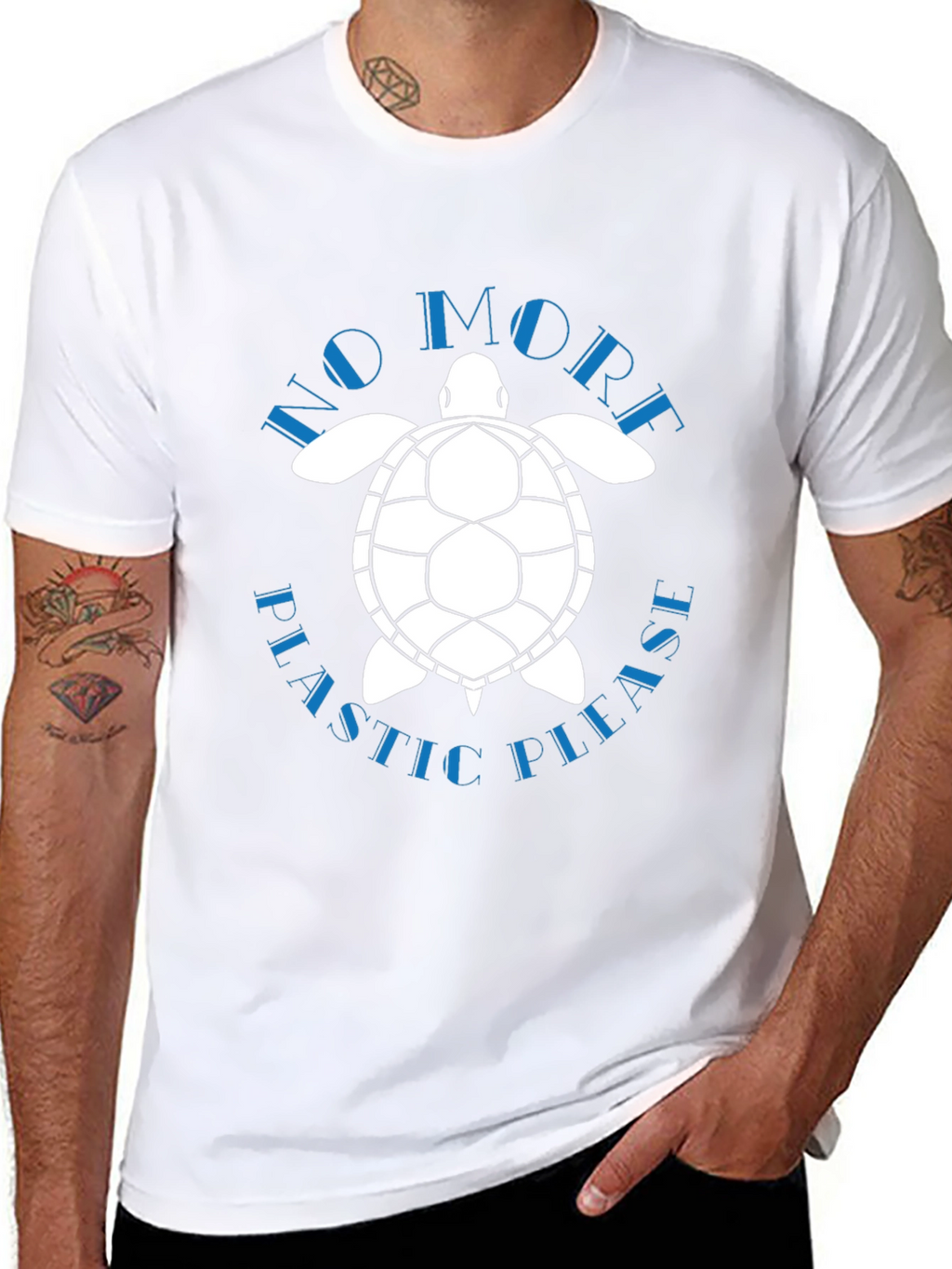 Eco-Friendly Turtle Graphic T-Shirt